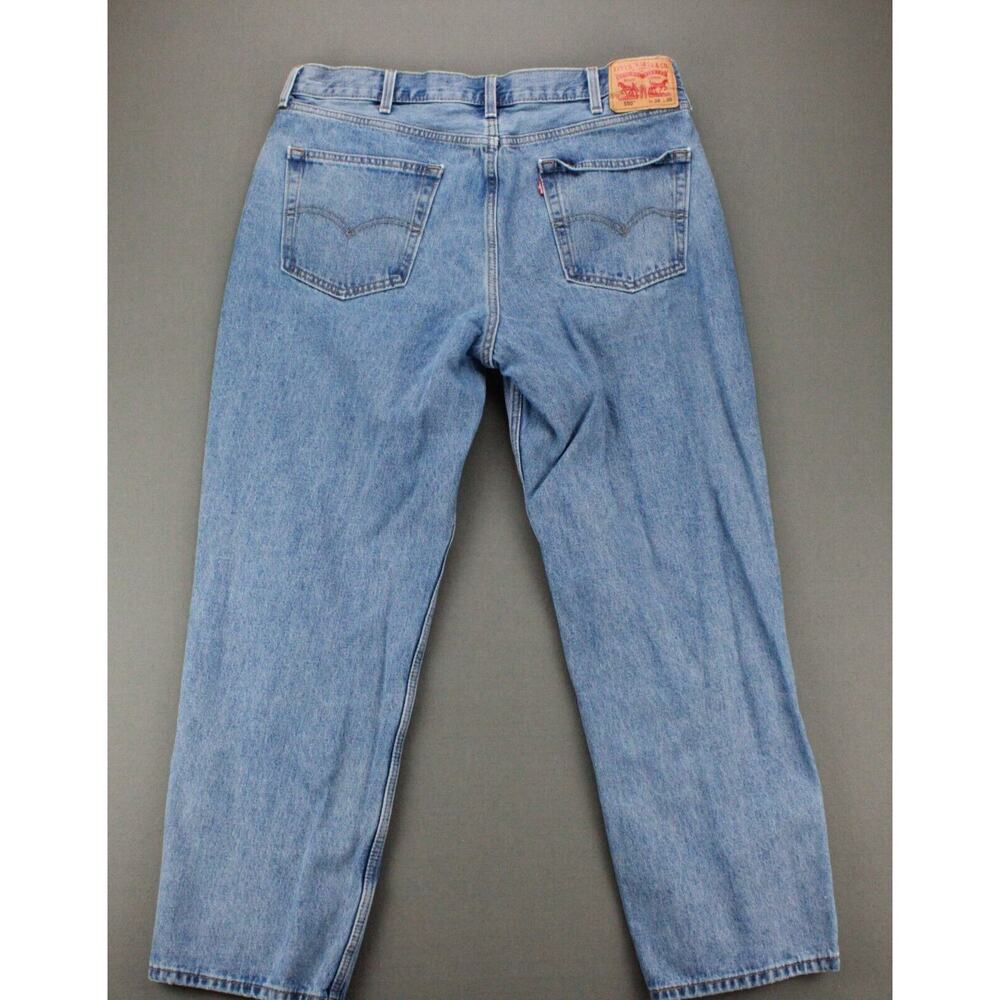 Levis 550 Relaxed Fit Taper Leg Jeans Mens 38x30 Blue Denim - Picture 12 of 12